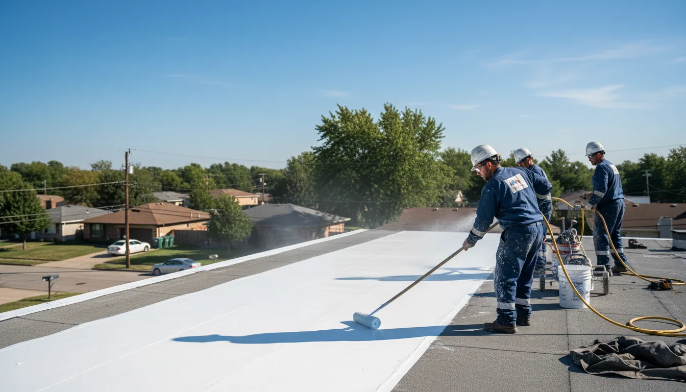 Commercial roof coating in Pitts, GA near me
